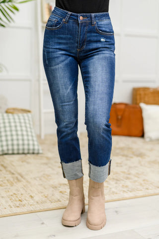 Cambridge Mid Rise Straight Leg Jeans